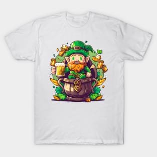 Funny Cute Leprechaun St. Patrick's Day T-Shirt